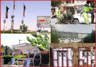 نامزدهای شوراها از شاخه درختان میوه تبلیغات می چینند