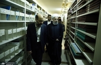روحانی به سازمان اسناد و کتابخانه ملی ایران رفت (10)
