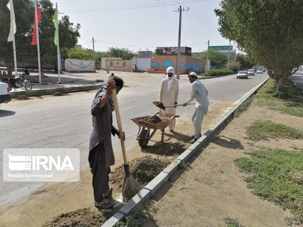 معابر شهر چابهار از آثار سیلاب پاکسازی شد