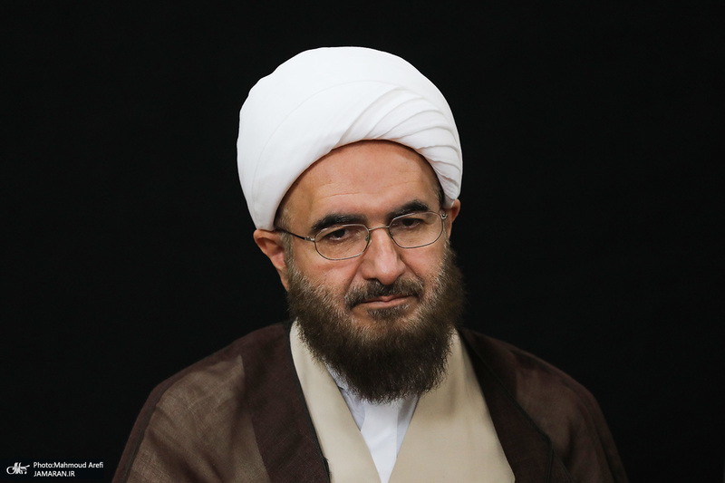 مراسم تشییع پیکر آیت‌الله اختری / حجت الاسلام و المسلمین حاج علی اکبری