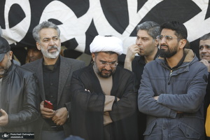 دسته عزاداری روز شهادت حضرت زهرا (س) با حضور آیت الله العظمی وحید خراسانی
