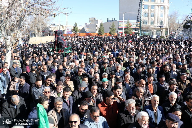 مراسم عزاداری شهادت سردار سلیمانی در خمین+تصاویر