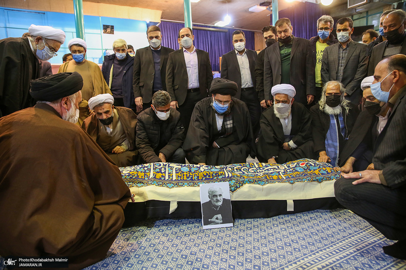 مراسم تشییع حجت الاسلام و المسلمین علی اصغر سعادتی در حسینیه جماران