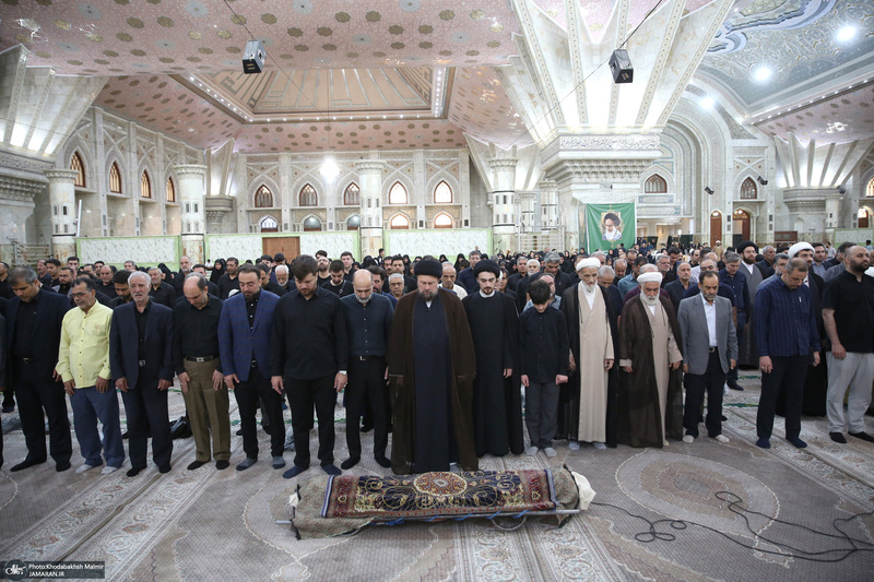 نماز و تشییع حاج علی اکبرشفیعی در حرم مطهر امام خمینی (س)