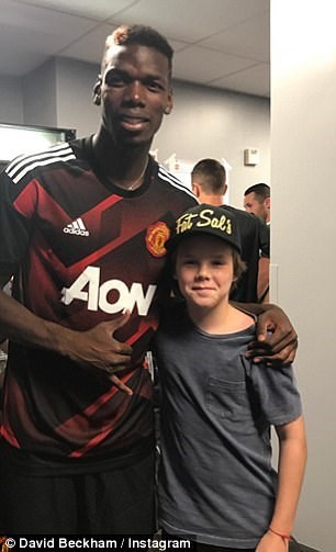  پسران بکام با گران ترین بازیکن تاریخ فوتبال  دیدار کردند+عکس
