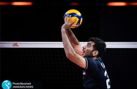 جواد کریمی تیم ملی والیبال ایران - لیگ ملت های والیبال 2021- والیبال ایران و برزیل