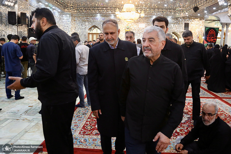 مراسم تشییع پیکر شهیدان سردار حسین سلامی و مسعود شانه ای