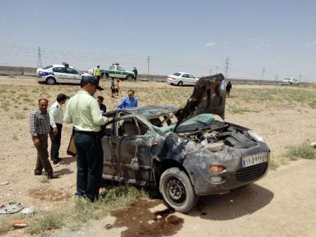 واژگونی خودرو پنج مصدوم بر ‌جای گذاشت