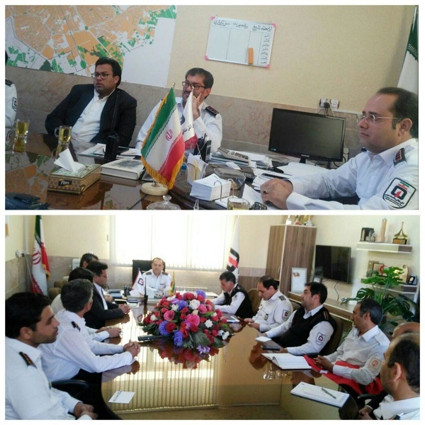 استقرار تیم‌های عملیاتی آتش‌نشانی در چهارشنبه سوری کرمان