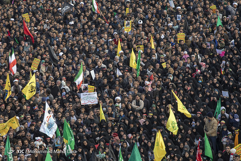 تشییع باشکوه پیکر مطهر سردار قاسم سلیمانی در مشهد