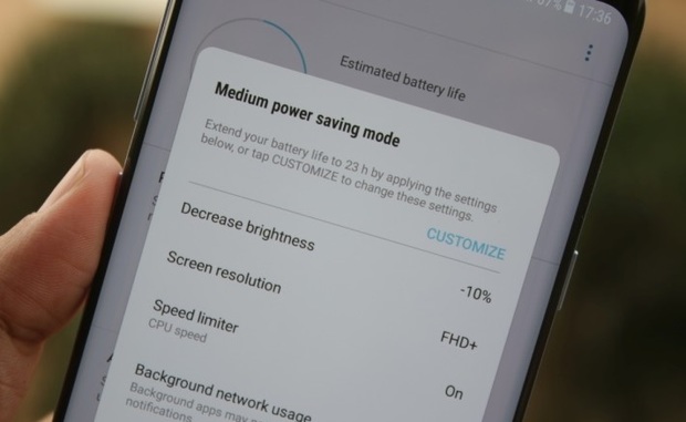 نحوه افزایش دوام باتری گلکسی S8 