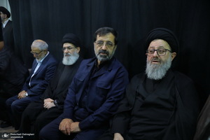 مراسم چهلمین روز تدفین رهبر شهید در دفتر آیت الله العظمی سیستانی در قم