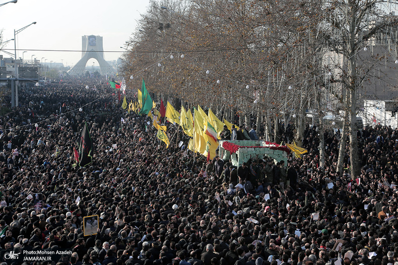 حضور میلیون ها تهرانی در تشییع پیکر مطهر سردار قاسم سلیمانی - 8