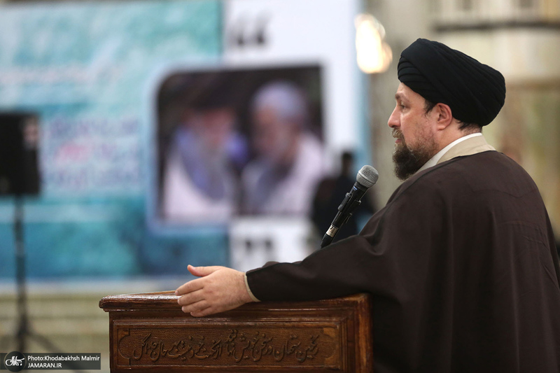 دیدار رئیس و اعضای جمعیت هلال‌احمر  با سید حسن خمینی