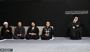 آخرین شب مراسم عزاداری شهادت حضرت فاطمه‌زهرا (س) در حسینیه امام خمینی