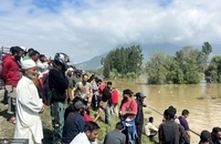 سیل در کشمیر ھند ادامه دارد (2)