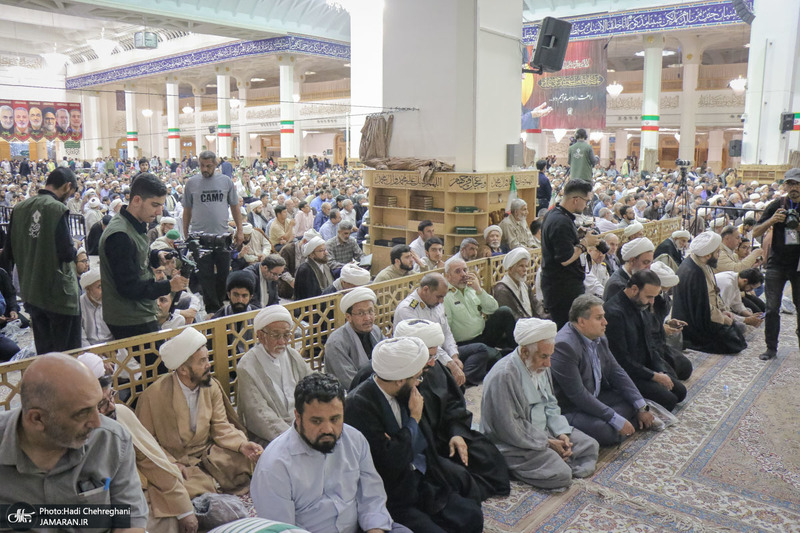 مراسم بزرگداشت آیت‌الله العظمی فیاض در حرم مطهر حضرت معصومه (س)