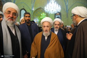 مراسم ترحیم و بزرگداشت آیت الله سید محمدعلی شیرازی در مسجد اعظم قم