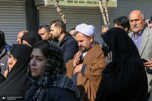 مراسم تشییع مادر شهیدان جواد سپهری