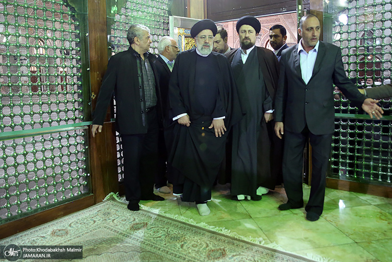 تجدید میثاق رئیس قوه قضائیه و مسئولان عالی قضایی با آرمان‌های امام خمینی(س)