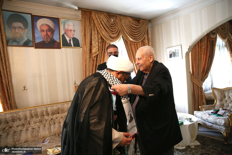 دیدار سرپرست موسسه تنظیم و نشر آثار امام خمینی(س) با سفیر فلسطین در تهران/ صلاح زواوی