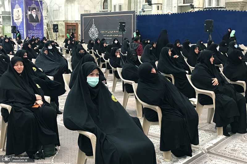 مراسم عزاداری شب شهادت حضرت فاطمه‌ زهرا (س) در حرم امام خمینی