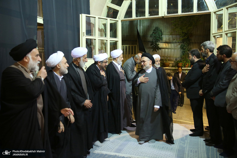 مراسم چهلمین روز مرحوم آیت الله صانعی در حسینیه جماران