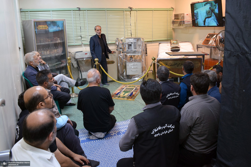 بازدید از اتاق بستری شدن امام خمینی (ره) در بیمارستان قلب جماران