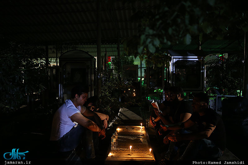 مراسم احیای شب بیست و یکم ماه مبارک رمضان در گلزار شهدا