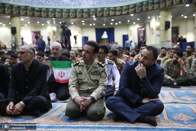 مراسم تکریم ۵۷ شهید گلگون کفن ارتش جمهوری اسلامی ایران