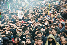  حضور میلیون ها تهرانی در تشییع پیکر مطهر سردار قاسم سلیمانی - 9 