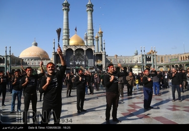 قم درسالروز شهادت امام هادی(ع) سوگوار شد