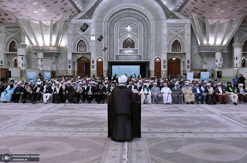 تجدید میثاق مهمانان سی و نهمین اجلاس وحدت اسلامی با آرمان‌های امام خمینی(س) -1