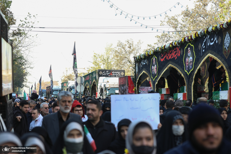 مراسم تشییع 300 شهید گمنام دوران دفاع مقدس