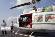 اعزام بالگرد اورژانس هوایی برای نجات مصدومان احتمالی ریزش بهمن در رشته‌رود