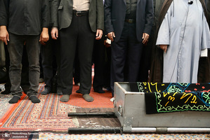 مراسم تشييع مادر غلامعلی حداد عادل