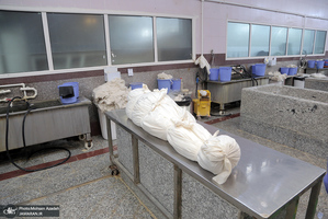 تغسیل با آب متوفیان مبتلا به کرونا در بهشت زهرا(س) تهران