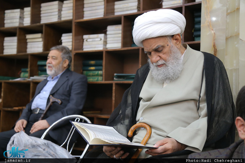  مراسم هفتمین شب ارتحال آیت الله حاج نصرالله شاه آبادی(ره) در قم 