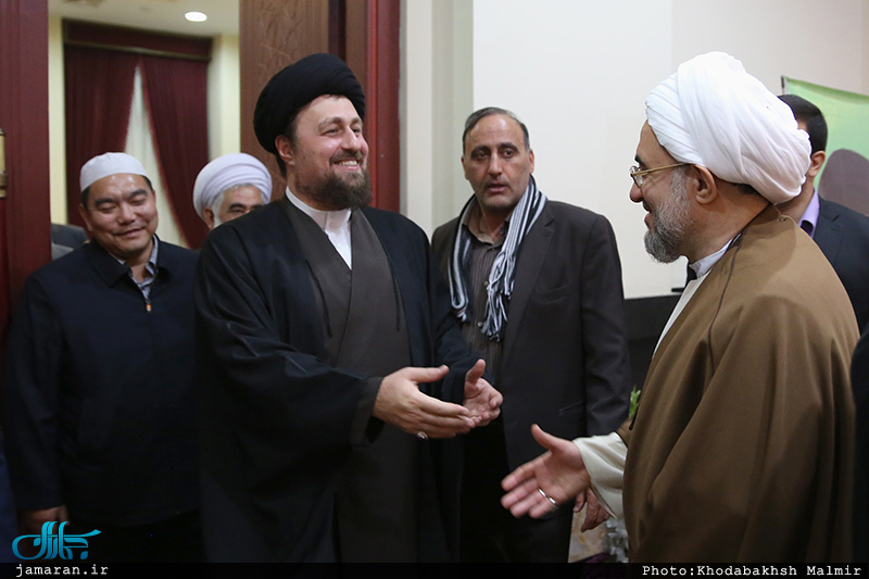 حاشیه دیدار جمعی از میهمانان کنفرانس وحدت اسلامی با سید حسن خمینی