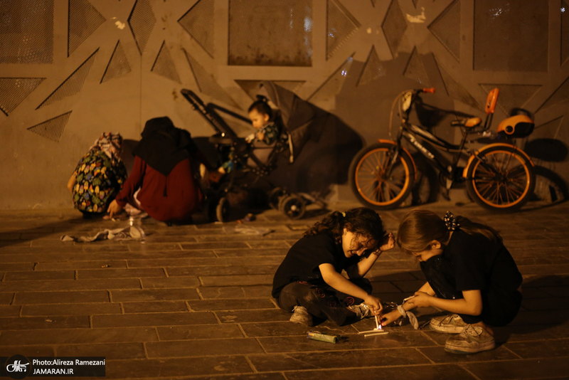 مراسم شام غریبان در میدان امام حسین (ع)