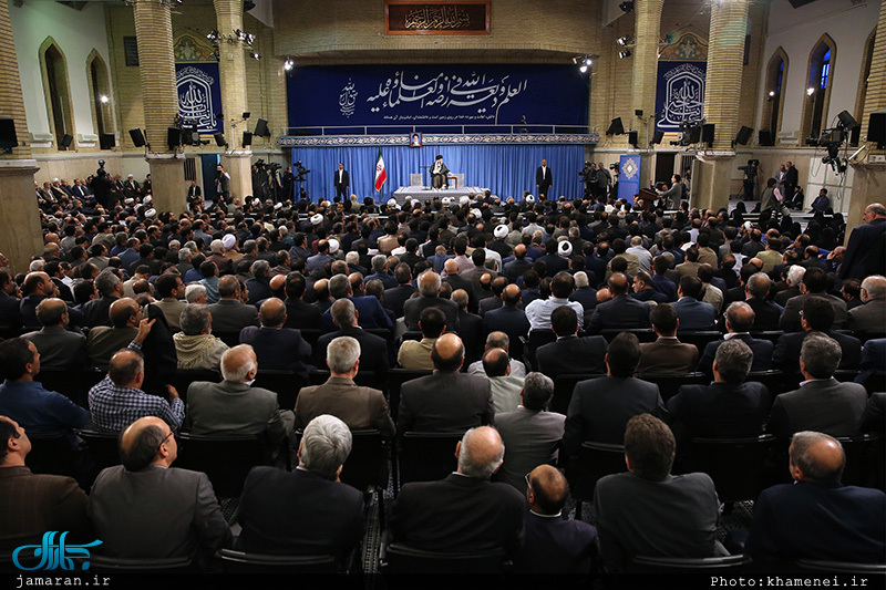 دیدار جمعی از استادان، نخبگان و پژوهشگران دانشگاه‌ها با رهبر معظم انقلاب