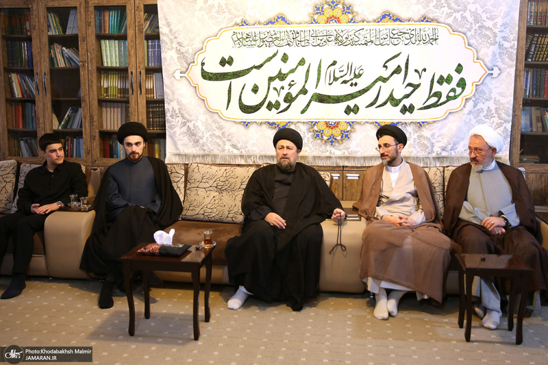 حضور سید حسن خمینی در منزل حجت الاسلام و المسلمین شهید خطیب
