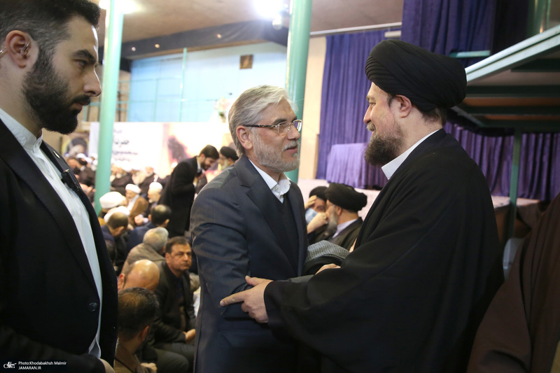 مراسم سالگرد رحلت آیت‌الله سید محمد موسوی بجنوردی در حسینیه جماران  -2