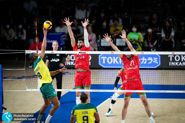آمار بازی والیبال ایران و برزیل| درخشش اسماعیل نژاد به داد ایران نرسید!
