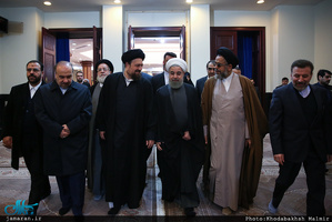 تجدید میثاق رئیس جمهور و اعضای هیئت دولت با آرمان های حضرت امام(س) 