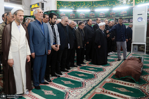 مراسم تشییع برادر سید مصطفی تاجزاده