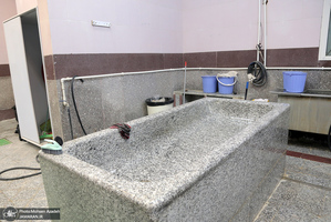 تغسیل با آب متوفیان مبتلا به کرونا در بهشت زهرا(س) تهران