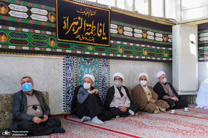 مراسم عزاداری شهادت حضرت فاطمه (س) در دفتر آیت الله العظمی صانعی (ره)