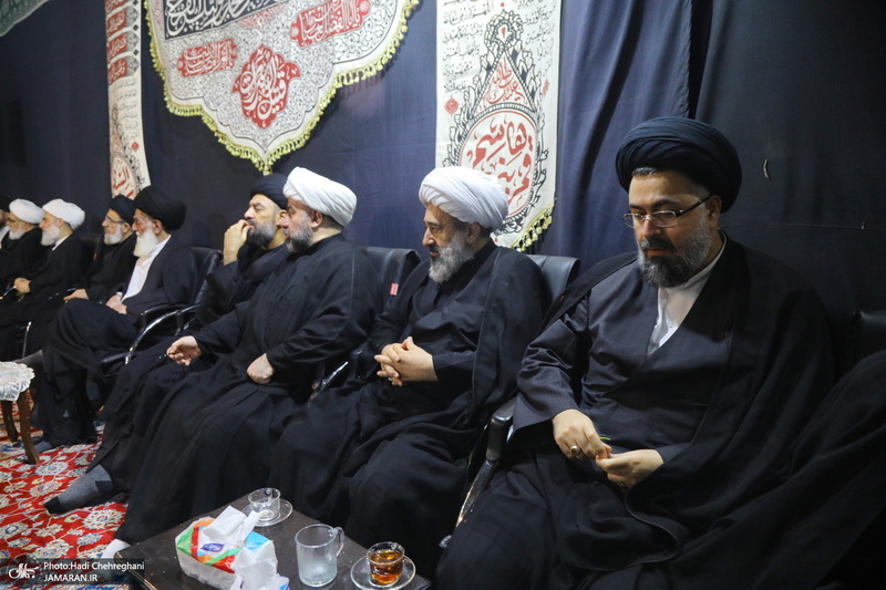 مراسم عزاداری دهه اول ماه صفر در بیت مرحوم آیت الله شاه آبادی‎