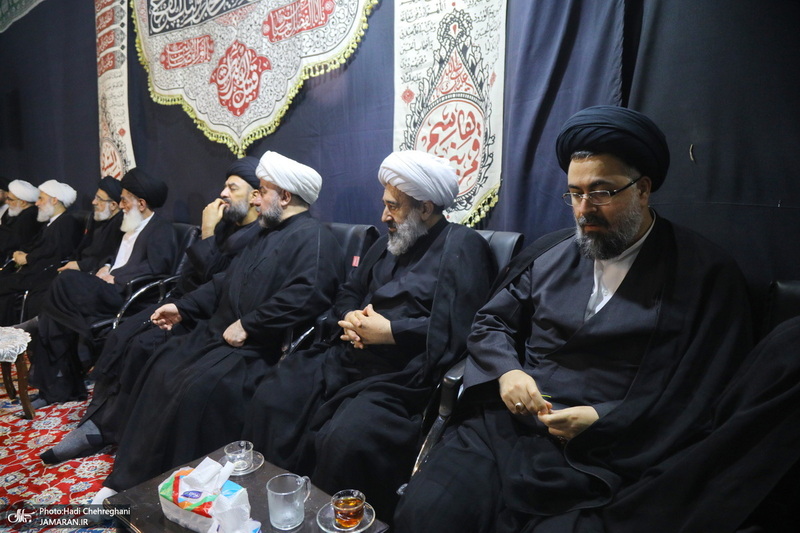 مراسم عزاداری دهه اول ماه صفر در بیت مرحوم آیت الله شاه آبادی‎